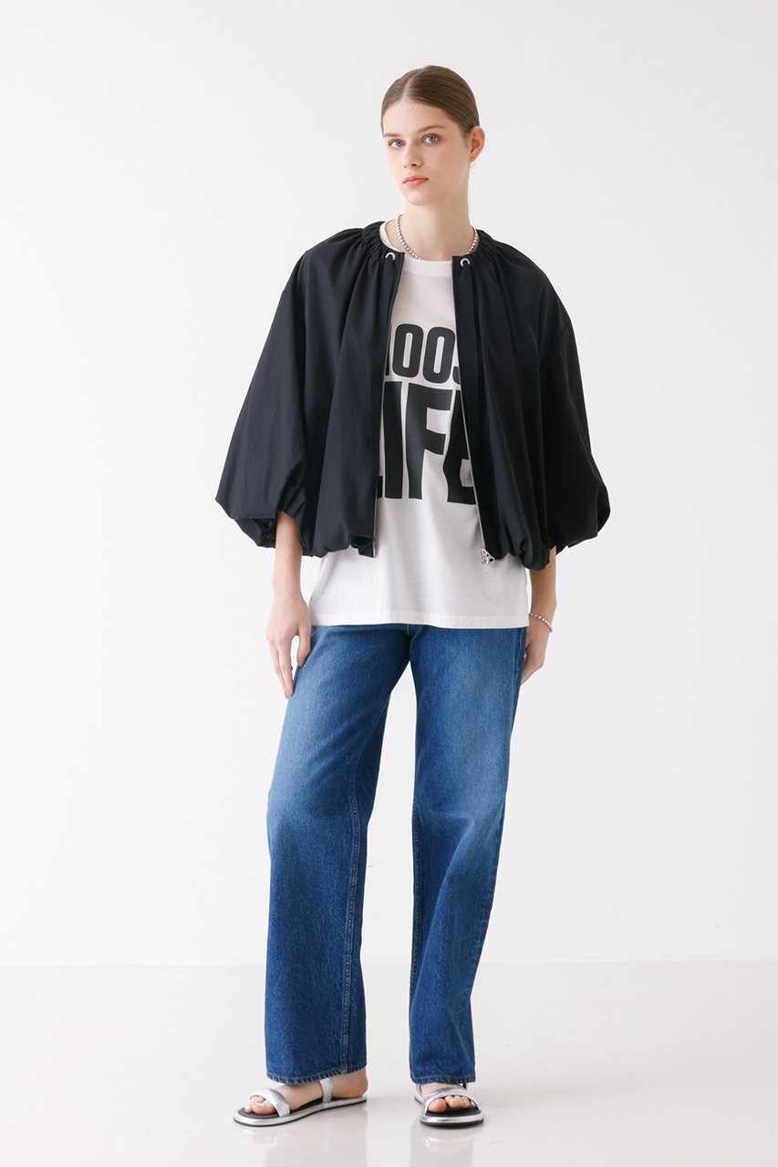 【デザイン ワークス/DESIGN WORKS】のタフタパフスリーブジャケット 人気、トレンドファッション・服の通販 founy(ファニー) 　ファッション　Fashion　レディースファッション　WOMEN　アウター　Coat Outerwear　ジャケット　Jackets　コンパクト　Compact　ジャケット　Jacket　スポーティ　Sporty　スリーブ　Sleeve　タフタ　Taffeta　フェミニン　Feminine　春　Spring　other-8|ID: prp329100004442517 ipo3291000000031804549