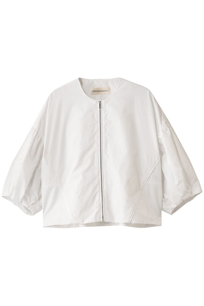 【デザイン ワークス/DESIGN WORKS】のタフタパフスリーブジャケット インテリア・キッズ・メンズ・レディースファッション・服の通販 founy(ファニー) https://founy.com/ ファッション Fashion レディースファッション Fashion for Women アウター Coat / Outerwear Collection レディースジャケット・軽アウター Jackets コンパクト Compact, Small Size ジャケット Jacket, Outerwear スポーティ Sporty, Casual Athletic スリーブ Sleeve, Long Sleeve / Short Sleeve タフタ Taffeta, Structured Fabric フェミニン Feminine, Girly 春 Spring |ID: prp329100004442517 ipo3291000000036004583