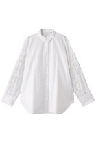 【デザイン ワークス/DESIGN WORKS】のアーガイルエンブロイダリーシャツ 人気、トレンドファッション・服の通販 founy(ファニー) ファッション Fashion レディースファッション Fashion for Women トップス・カットソー Cut & Sew Tops シャツ・ブラウス・オフィスカジュアル Elegant Blouses & Button-Ups エンブロイダリー Embroidery Design シアー Sheer, See-Through スリーブ Sleeve, Long Sleeve / Short Sleeve ロング Long, Long-Length 夏 Summer 春 Spring S/S・春夏 SS, Spring/Summer, Warm Season thumbnail ホワイト|ID: prp329100004442520 ipo3291000000034955344