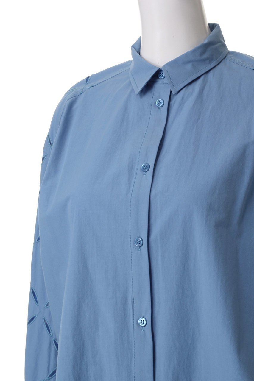 【デザイン ワークス/DESIGN WORKS】のアーガイルエンブロイダリーシャツ 人気、トレンドファッション・服の通販 founy(ファニー) 　ファッション　Fashion　レディースファッション　Fashion for Women　トップス・カットソー　Cut & Sew Tops　シャツ・ブラウス・オフィスカジュアル　Elegant Blouses & Button-Ups　エンブロイダリー　Embroidery Design　シアー　Sheer, See-Through　スリーブ　Sleeve, Long Sleeve / Short Sleeve　ロング　Long, Long-Length　夏　Summer　春　Spring　S/S・春夏　SS, Spring/Summer, Warm Season　other-5|ID: prp329100004442520 ipo3291000000034955350