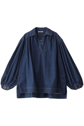 【デザイン ワークス/DESIGN WORKS】のデニムチュニックブラウス 人気、トレンドファッション・服の通販 founy(ファニー) ファッション Fashion レディースファッション WOMEN トップス・カットソー Tops/Tshirt シャツ/ブラウス Shirts/Blouses スキッパー Skipper スリーブ Sleeve チュニック Tunic デニム Denim フェミニン Feminine ロング Long NEW・新作・新着・新入荷 New Arrivals |ID:prp329100004442521