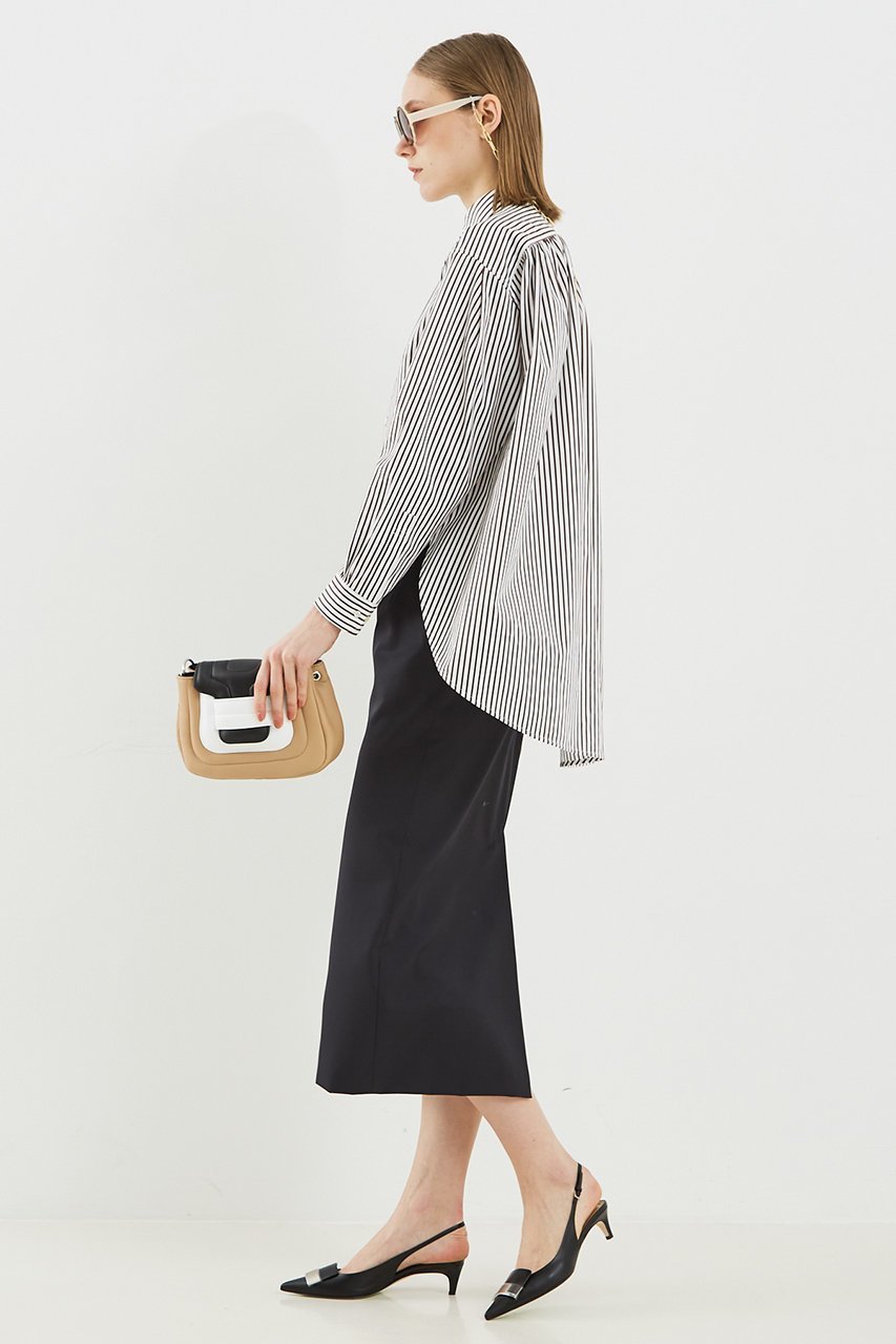 【デザイン ワークス/DESIGN WORKS】のブロードフォルムシャツ 人気、トレンドファッション・服の通販 founy(ファニー) 　ファッション　Fashion　レディースファッション　WOMEN　トップス・カットソー　Tops/Tshirt　シャツ/ブラウス　Shirts/Blouses　ギャザー　Gather　スリーブ　Sleeve　フォルム　Form　ロング　Long　夏　Summer　春　Spring　S/S・春夏　Ss・Spring/Summer　other-7|ID: prp329100004442522 ipo3291000000031804557