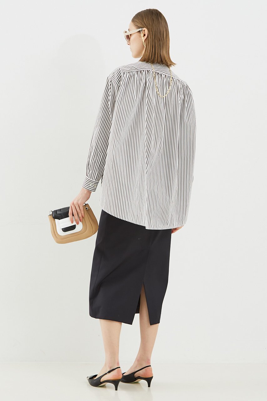 【デザイン ワークス/DESIGN WORKS】のブロードフォルムシャツ 人気、トレンドファッション・服の通販 founy(ファニー) 　ファッション　Fashion　レディースファッション　WOMEN　トップス・カットソー　Tops/Tshirt　シャツ/ブラウス　Shirts/Blouses　ギャザー　Gather　スリーブ　Sleeve　フォルム　Form　ロング　Long　夏　Summer　春　Spring　S/S・春夏　Ss・Spring/Summer　other-8|ID: prp329100004442522 ipo3291000000031804558