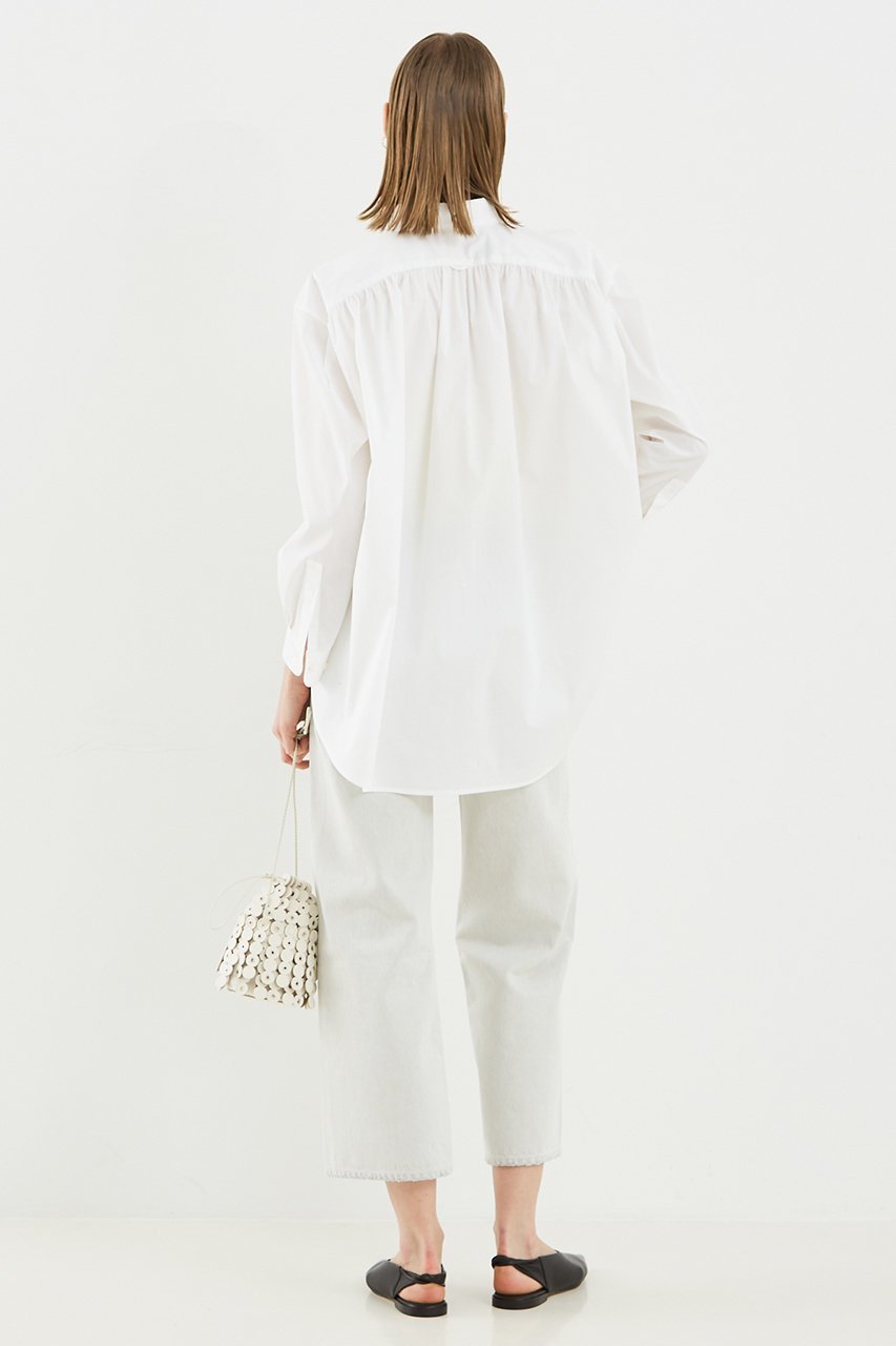 【デザイン ワークス/DESIGN WORKS】のブロードフォルムシャツ 人気、トレンドファッション・服の通販 founy(ファニー) ファッション Fashion レディースファッション Fashion for Women トップス・カットソー Cut & Sew Tops シャツ・ブラウス・オフィスカジュアル Elegant Blouses & Button-Ups ギャザー Gathered, Ruffled スリーブ Sleeve, Long Sleeve / Short Sleeve フォルム Silhouette, Form ロング Long, Long-Length 夏 Summer 春 Spring S/S・春夏 SS, Spring/Summer, Warm Season other-8|ID: prp329100004442522 ipo3291000000035690446