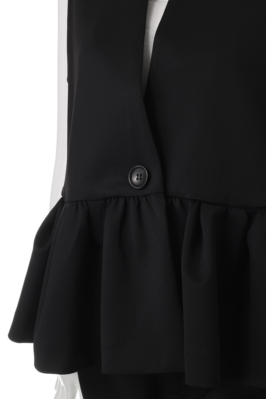 【デザイン ワークス/DESIGN WORKS】のポリエステルストレッチダンボールジレ 人気、トレンドファッション・服の通販 founy(ファニー) 　ファッション　Fashion　レディースファッション　WOMEN　アウター　Coat Outerwear　ジャケット　Jackets　シンプル　Simple　ジャケット　Jacket　ストレッチ　Stretch　スプリング　Spring　フェミニン　Feminine　ベスト　Vest　ペプラム　Peplum　再入荷　Restock/Back In Stock/Re Arrival　other-5|ID: prp329100004442523 ipo3291000000031325851