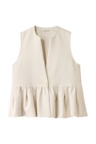 【デザイン ワークス/DESIGN WORKS】のポリエステルストレッチダンボールジレ アイボリー|ID: prp329100004442523 ipo3291000000032956516