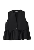 【デザイン ワークス/DESIGN WORKS】のポリエステルストレッチダンボールジレ ブラック|ID: prp329100004442523 ipo3291000000032956519