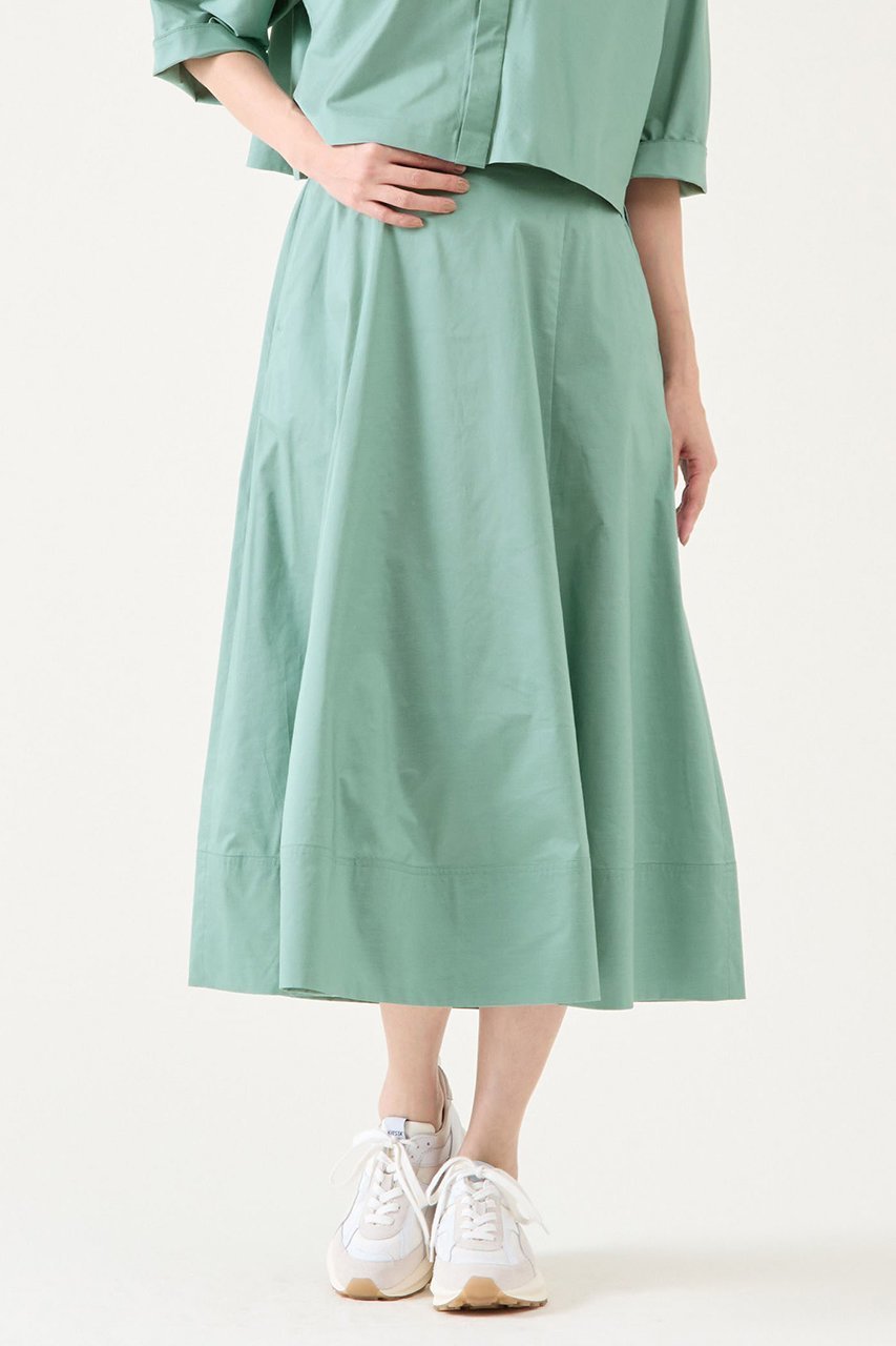 【マルティニーク/martinique】のパネルフレアスカート(セットアップ可) インテリア・キッズ・メンズ・レディースファッション・服の通販 founy(ファニー) 　ファッション　Fashion　レディースファッション　Fashion for Women　セットアップ　Matching Sets　スカート・ミニ/ミディ/マキシ　Skirts / Mini, Midi & Maxi Skirts　スカート　Skirts　Aライン・フレアスカート　A-Line & Flared Skirts　ロングスカート　Long Skirts / Maxi & Midi Skirts　おすすめ　Recommended / Our Picks　セットアップ　Set-Up, Coordinated Outfit　タフタ　Taffeta, Structured Fabric　フレア　Flare, Flared　ロング　Long, Long-Length　エレガント 上品　Elegant　グリーン|ID: prp329100004442524 ipo3291000000035976901