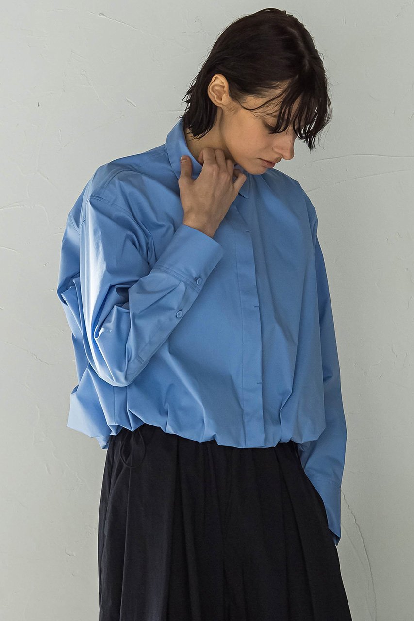 【エッセン ロートレアモン/ESSEN LAUTREAMONT】のストレッチブロードバルーンシャツ 人気、トレンドファッション・服の通販 founy(ファニー) 　ファッション　Fashion　レディースファッション　WOMEN　トップス・カットソー　Tops/Tshirt　シャツ/ブラウス　Shirts/Blouses　コンパクト　Compact　スタイリッシュ　Stylish　スリーブ　Sleeve　バルーン　Balloon　ロング　Long　other-8|ID: prp329100004442529 ipo3291000000031325863