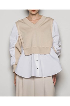 【エッセン ロートレアモン/ESSEN LAUTREAMONT】のスイッチングニットブラウス 人気、トレンドファッション・服の通販 founy(ファニー) ファッション Fashion レディースファッション WOMEN トップス・カットソー Tops/Tshirt ニット Knit Tops シャツ/ブラウス Shirts/Blouses ストレッチ Stretch スリーブ Sleeve タイプライター Typewriter ロング Long NEW・新作・新着・新入荷 New Arrivals |ID:prp329100004442530