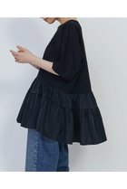 【プルミエ アロンディスモン/1er Arrondissement】のコットンポンチ×タフタトップス 人気、トレンドファッション・服の通販 founy(ファニー) ファッション Fashion レディースファッション WOMEN トップス・カットソー Tops/Tshirt シャツ/ブラウス Shirts/Blouses カットソー Cut And Sew ギャザー Gather ショート Short スリーブ Sleeve タフタ Taffeta ドッキング Docking 再入荷 Restock/Back In Stock/Re Arrival NEW・新作・新着・新入荷 New Arrivals thumbnail ブラック|ID: prp329100004442532 ipo3291000000031050676