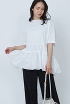 【プルミエ アロンディスモン/1er Arrondissement】のコットンポンチ×タフタトップス オフホワイト|ID: prp329100004442532 ipo3291000000032841247