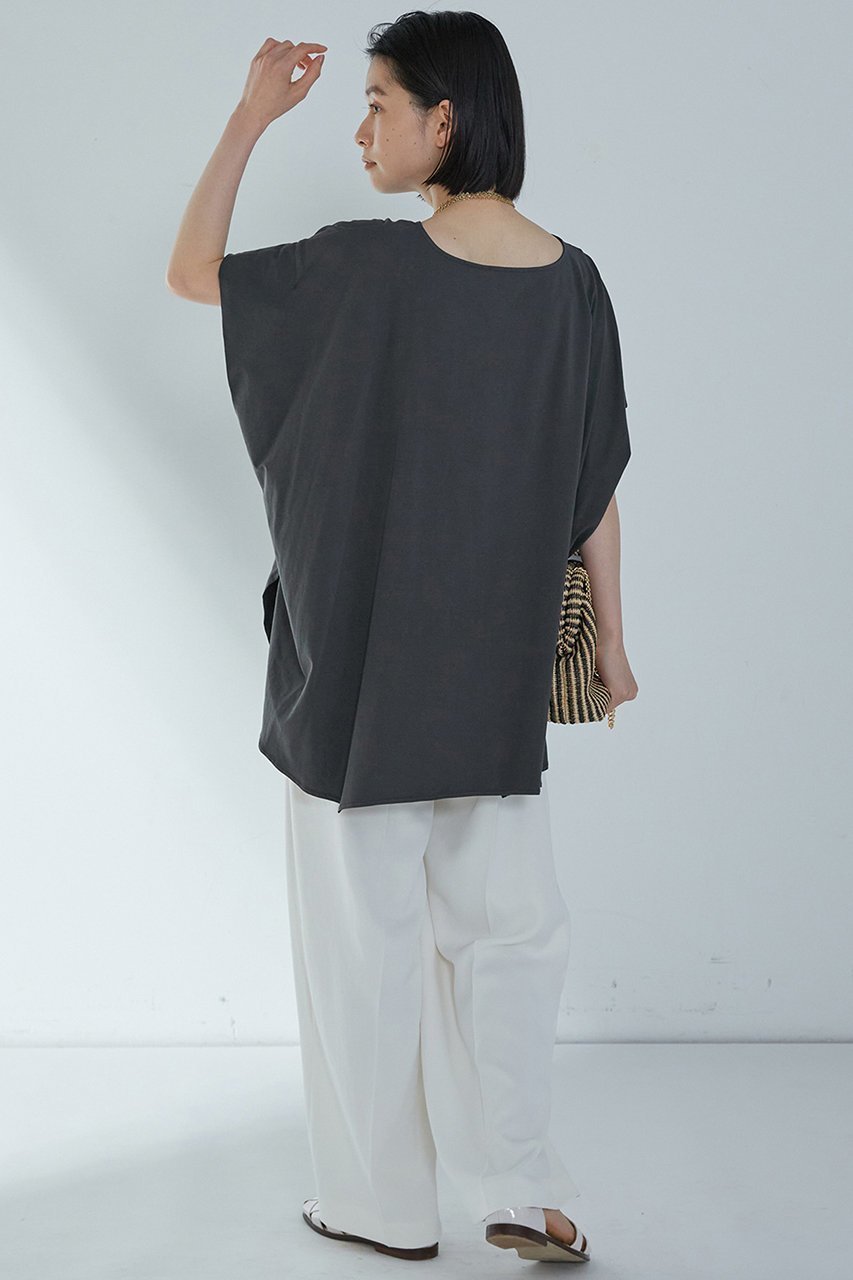 【プルミエ アロンディスモン/1er Arrondissement】のプレミアム天竺ニュアンストップス 人気、トレンドファッション・服の通販 founy(ファニー) 　ファッション　Fashion　レディースファッション　Fashion for Women　トップス・カットソー　Cut & Sew Tops　シャツ・ブラウス・オフィスカジュアル　Elegant Blouses & Button-Ups　カットソー　Cut and Sewn Top　ショート　Short, Short Length　スリーブ　Sleeve, Long Sleeve / Short Sleeve　プレミアム　Premium, High-End　人気　Popular, Best Seller　定番　Standard, Basic Item　other-5|ID: prp329100004442533 ipo3291000000032907823