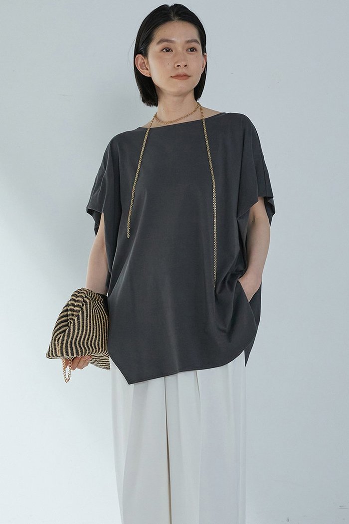 【プルミエ アロンディスモン/1er Arrondissement】のプレミアム天竺ニュアンストップス インテリア・キッズ・メンズ・レディースファッション・服の通販 founy(ファニー) https://founy.com/ ファッション Fashion レディースファッション Fashion for Women トップス・カットソー Cut & Sew Tops シャツ・ブラウス・オフィスカジュアル Elegant Blouses & Button-Ups カットソー Cut and Sewn Top ショート Short, Short Length スリーブ Sleeve, Long Sleeve / Short Sleeve プレミアム Premium, High-End 人気 Popular, Best Seller 再入荷 Restock / Back in Stock 定番 Standard, Basic Item |ID: prp329100004442533 ipo3291000000035830076