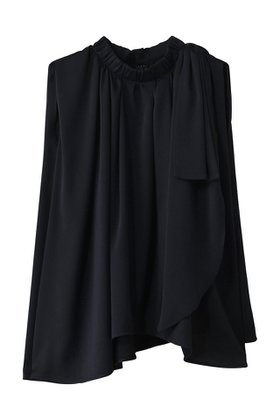 【ランバン オン ブルー/LANVIN en Bleu】のサテンショルダーリボンブラウス 人気、トレンドファッション・服の通販 founy(ファニー) ファッション Fashion レディースファッション Fashion for Women トップス・カットソー Cut & Sew Tops キャミソール&ノースリーブ Camisoles & Sleeveless Tops シャツ・ブラウス・オフィスカジュアル Elegant Blouses & Button-Ups サテン Satin, Glossy Fabric ショルダー Shoulder, Shoulder Strap ノースリーブ Sleeveless, No-Sleeve フレア Flare, Flared ボトム Bottoms, Lower Wear リボン Ribbon, Bow リュクス Luxury, Elegant, High-End, Chic |ID:prp329100004442547