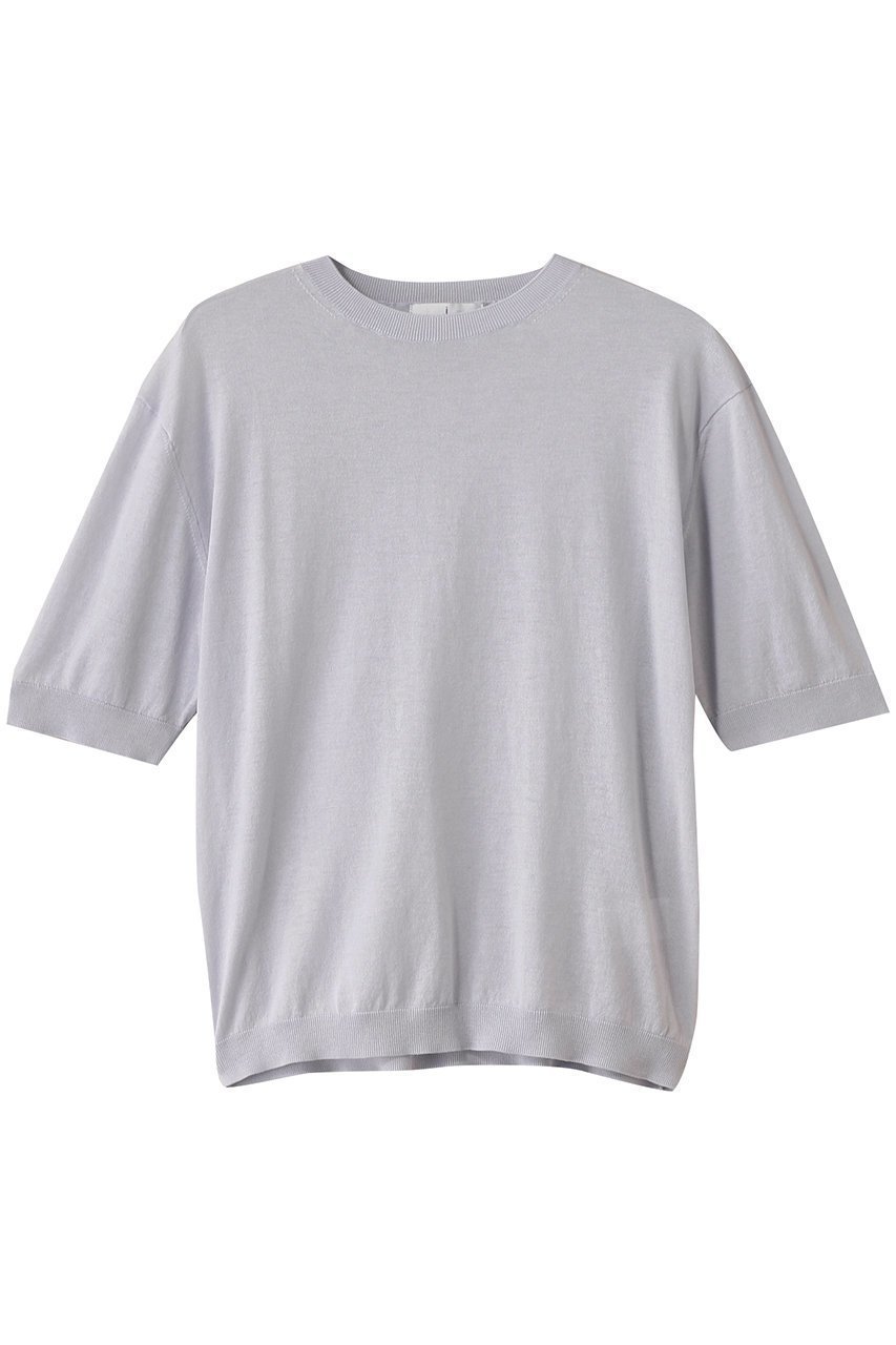 【ジェイドット/j.】の綿シルクニットショートスリーブトップス インテリア・キッズ・メンズ・レディースファッション・服の通販 founy(ファニー) 　ファッション　Fashion　レディースファッション　WOMEN　トップス・カットソー　Tops/Tshirt　ニット　Knit Tops　プルオーバー　Pullover　インナー　Inner　カーディガン　Cardigan　サマー　Summer　シルク　Silk　シンプル　Simple　ジャケット　Jacket　グレー|ID: prp329100004442552 ipo3291000000031050730