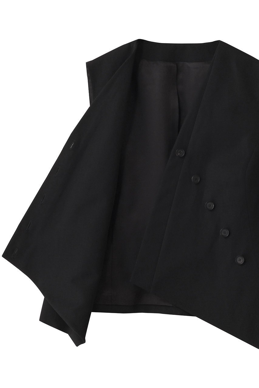 【エステータ/esteta】のウールリネンアシンメトリーボタンベスト 人気、トレンドファッション・服の通販 founy(ファニー) 　ファッション　Fashion　レディースファッション　WOMEN　アウター　Coat Outerwear　ジャケット　Jackets　カットソー　Cut And Sew　シンプル　Simple　ジャケット　Jacket　フロント　Front　ベスト　Vest　リネン　Linen　other-6|ID: prp329100004442554 ipo3291000000031325895