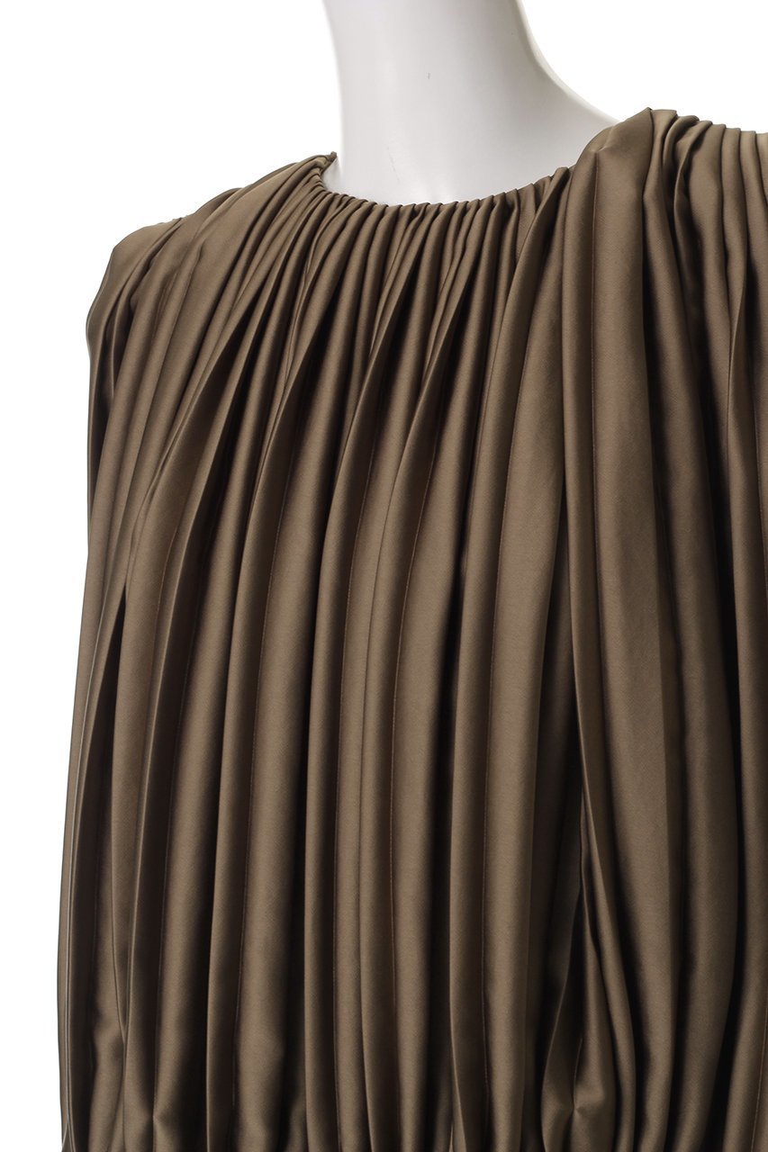 【エステータ/esteta】のドレープサテンプリーツブラウス 人気、トレンドファッション・服の通販 founy(ファニー) 　ファッション　Fashion　レディースファッション　Fashion for Women　トップス・カットソー　Cut & Sew Tops　キャミソール&ノースリーブ　Camisoles & Sleeveless Tops　シャツ・ブラウス・オフィスカジュアル　Elegant Blouses & Button-Ups　エレガント 上品　Elegant　サテン　Satin, Glossy Fabric　シンプル　Simple, Minimal　ドレープ　Drape, Draping Fabric　ノースリーブ　Sleeveless, No-Sleeve　プリーツ　Pleats, Pleated　other-5|ID: prp329100004442556 ipo3291000000035923045