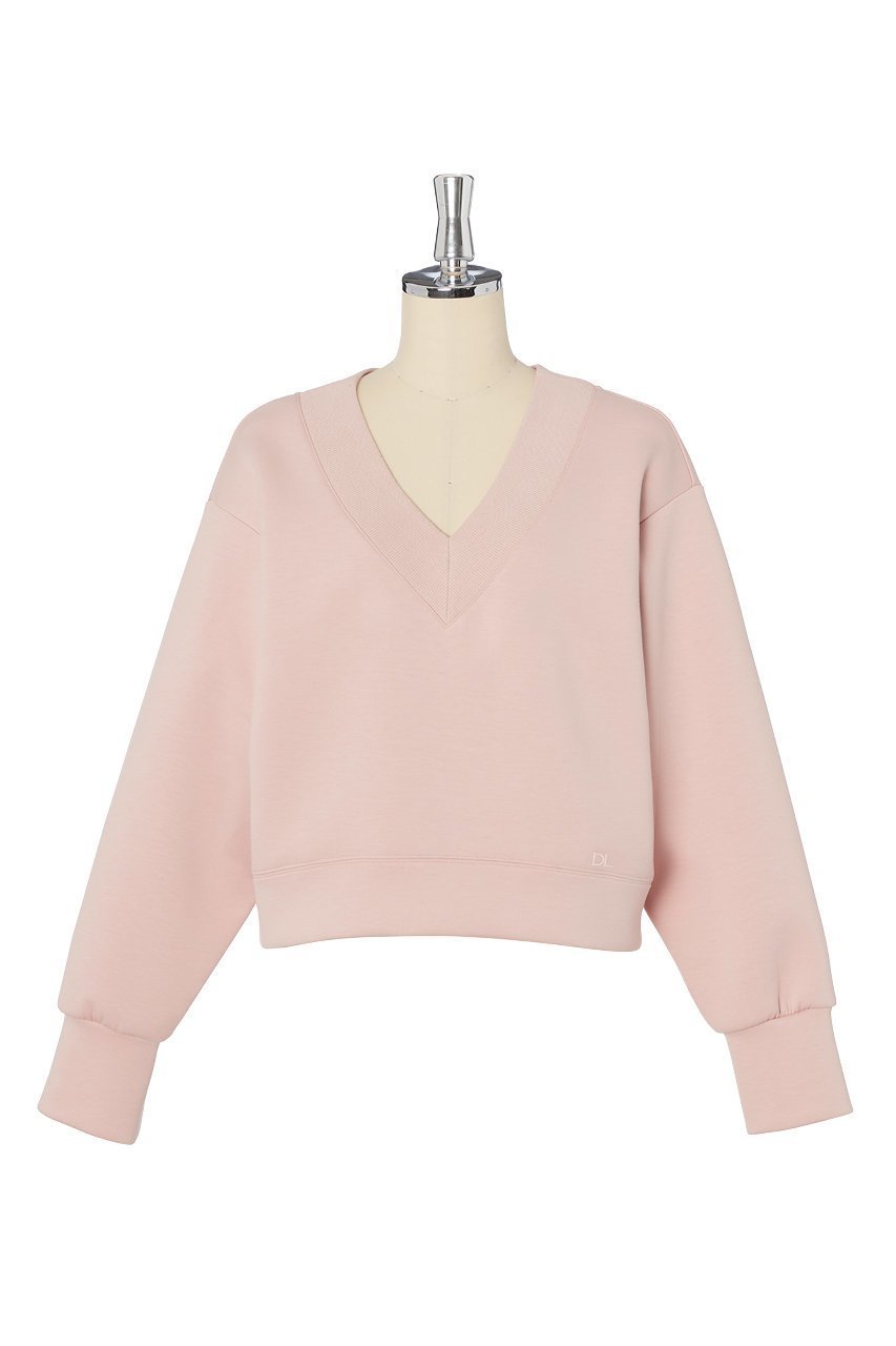 【デイジーリン/DAISY LIN】のミルフィーユ スウェット Lady V Pullover インテリア・キッズ・メンズ・レディースファッション・服の通販 founy(ファニー) 　ファッション　Fashion　レディースファッション　Fashion for Women　トップス・カットソー　Cut & Sew Tops　ニット　Knit Tops & Sweaters　レディースパーカー・カジュアルフーディー　Casual Hoodies & Sweatshirts　カジュアルプルオーバー・ニットトップス　Pullovers & Knit Tops / Casual Pullovers　スウェット・クルーネックトップス　Sweatshirts & Crewnecks / Relaxed Fit Sweat Tops　ウォッシャブル　Machine Washable　シンプル　Simple, Minimal　スウェット / スエット　Sweatshirt, Sweatwear　ストレッチ　Stretch, Stretchy Fabric　デニム　Denim, Jeans Material　リラックス　Relax, Relaxed Fit　軽量　Lightweight, Ultra Light　デイジーピンク|ID: prp329100004442559 ipo3291000000032923927