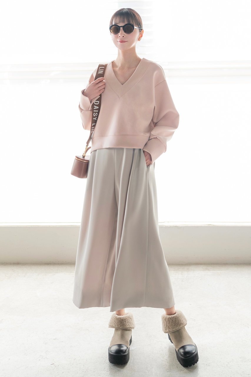 【デイジーリン/DAISY LIN】のミルフィーユ スウェット Lady V Pullover 人気、トレンドファッション・服の通販 founy(ファニー) 　ファッション　Fashion　レディースファッション　Fashion for Women　トップス・カットソー　Cut & Sew Tops　ニット　Knit Tops & Sweaters　レディースパーカー・カジュアルフーディー　Casual Hoodies & Sweatshirts　カジュアルプルオーバー・ニットトップス　Pullovers & Knit Tops / Casual Pullovers　スウェット・クルーネックトップス　Sweatshirts & Crewnecks / Relaxed Fit Sweat Tops　ウォッシャブル　Machine Washable　シンプル　Simple, Minimal　スウェット / スエット　Sweatshirt, Sweatwear　ストレッチ　Stretch, Stretchy Fabric　デニム　Denim, Jeans Material　リラックス　Relax, Relaxed Fit　軽量　Lightweight, Ultra Light　other-6|ID: prp329100004442559 ipo3291000000032923968