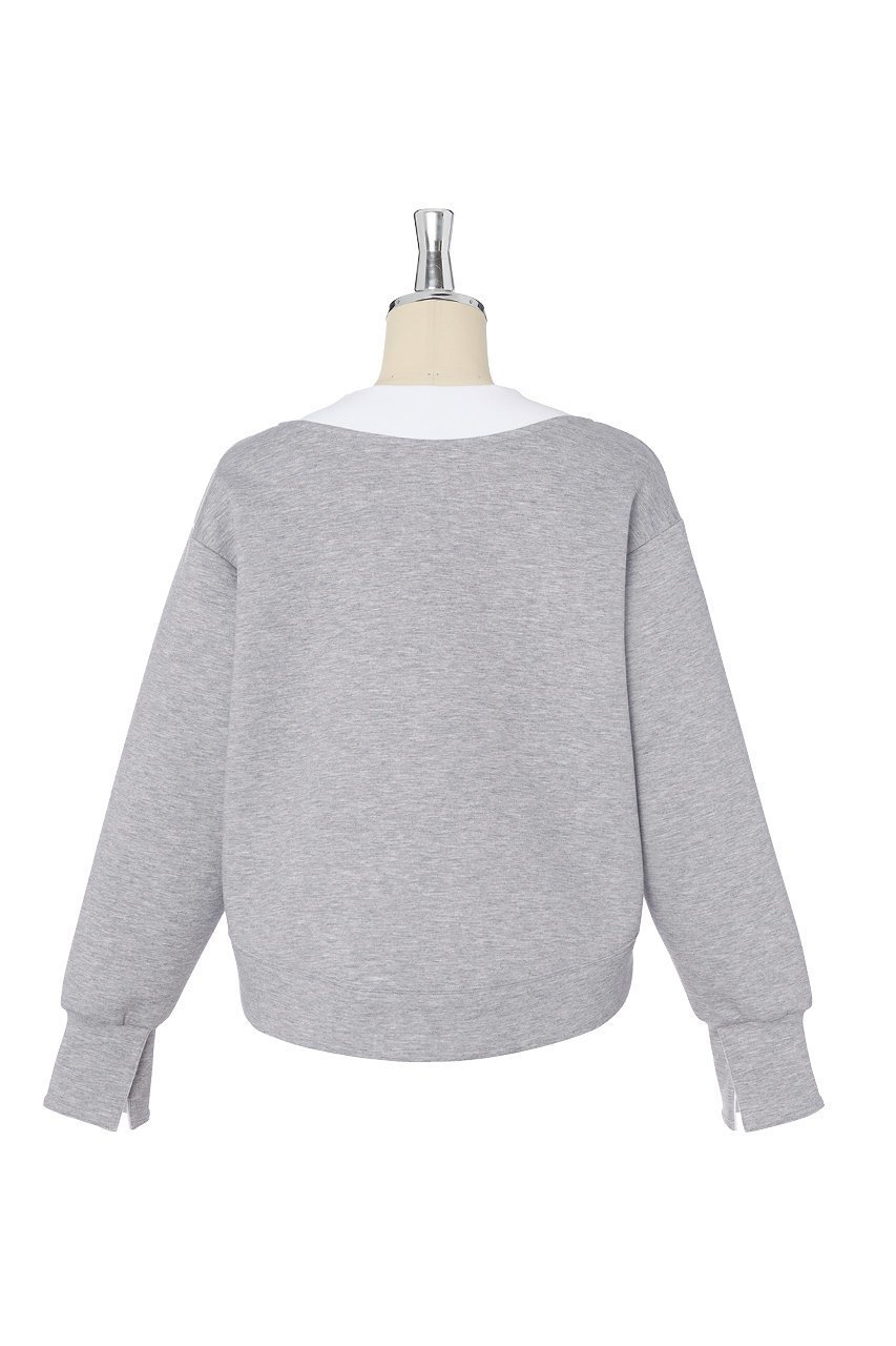 【デイジーリン/DAISY LIN】のミルフィーユ スウェット Lady V Pullover 人気、トレンドファッション・服の通販 founy(ファニー) 　ファッション　Fashion　レディースファッション　Fashion for Women　トップス・カットソー　Cut & Sew Tops　ニット　Knit Tops & Sweaters　レディースパーカー・カジュアルフーディー　Casual Hoodies & Sweatshirts　カジュアルプルオーバー・ニットトップス　Pullovers & Knit Tops / Casual Pullovers　スウェット・クルーネックトップス　Sweatshirts & Crewnecks / Relaxed Fit Sweat Tops　ウォッシャブル　Machine Washable　シンプル　Simple, Minimal　スウェット / スエット　Sweatshirt, Sweatwear　ストレッチ　Stretch, Stretchy Fabric　デニム　Denim, Jeans Material　リラックス　Relax, Relaxed Fit　軽量　Lightweight, Ultra Light　other-2|ID: prp329100004442559 ipo3291000000036594372