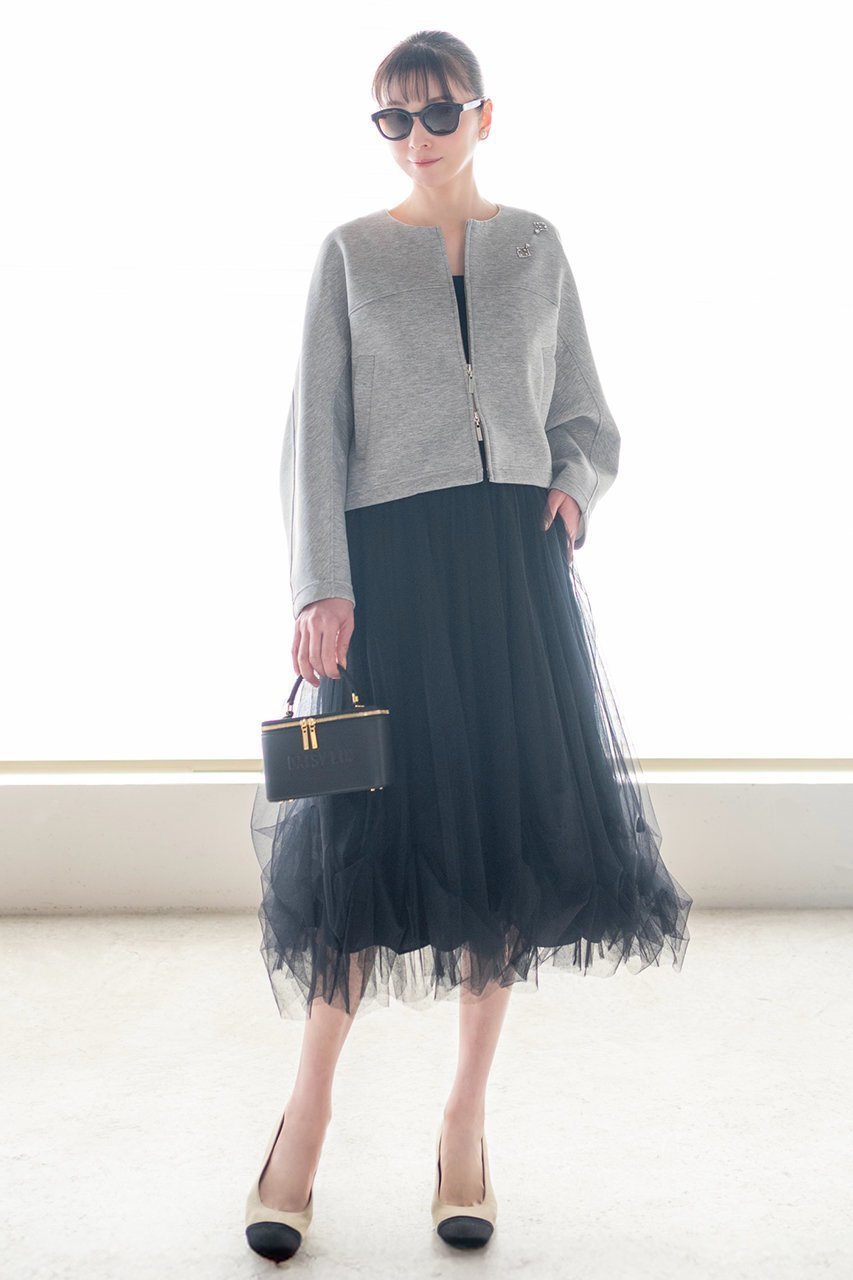 【デイジーリン/DAISY LIN】のミルフィーユ スウェット Stylish Blouson 人気、トレンドファッション・服の通販 founy(ファニー) 　ファッション　Fashion　レディースファッション　Fashion for Women　アウター　Coat / Outerwear Collection　レディースジャケット・軽アウター　Jackets　ブルゾンジャケット・スポーティアウター　Blouson Jackets　ウォッシャブル　Machine Washable　エレガント 上品　Elegant　ショート　Short, Short Length　ジャケット　Jacket, Outerwear　スウェット / スエット　Sweatshirt, Sweatwear　ストレッチ　Stretch, Stretchy Fabric　スリーブ　Sleeve, Long Sleeve / Short Sleeve　フォルム　Silhouette, Form　ブルゾン　Blouson, Bomber Jacket　軽量　Lightweight, Ultra Light　other-7|ID: prp329100004442560 ipo3291000000032954195