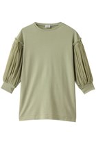 【アンティパスト/ANTIPAST】のメッシュスリーブコットンフライスTシャツ ライトグリーン|ID:prp329100004444651