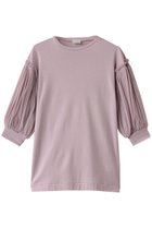 【アンティパスト/ANTIPAST】のメッシュスリーブコットンフライスTシャツ ライトピンク|ID:prp329100004444651