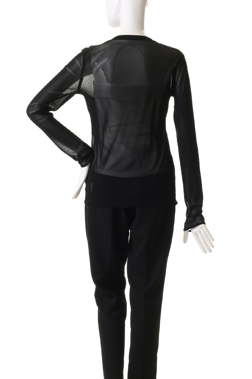 【ガリャルダガランテ/GALLARDAGALANTE】の【La nature linge】シアーチュールトップス 人気、トレンドファッション・服の通販 founy(ファニー) 　ファッション　Fashion　レディースファッション　WOMEN　トップス・カットソー　Tops/Tshirt　シャツ/ブラウス　Shirts/Blouses　ロング / Tシャツ　T-Shirts　カットソー　Cut and Sewn　お家時間・ステイホーム　Home Time/Stay Home　なめらか　Smooth　インナー　Inner　コンパクト　Compact　ジャケット　Jacket　スリーブ　Sleeve　チュール　Tulle　ベスト　Vest　ベーシック　Basic　ロング　Long　other-4|ID: prp329100004444659 ipo3291000000031254996