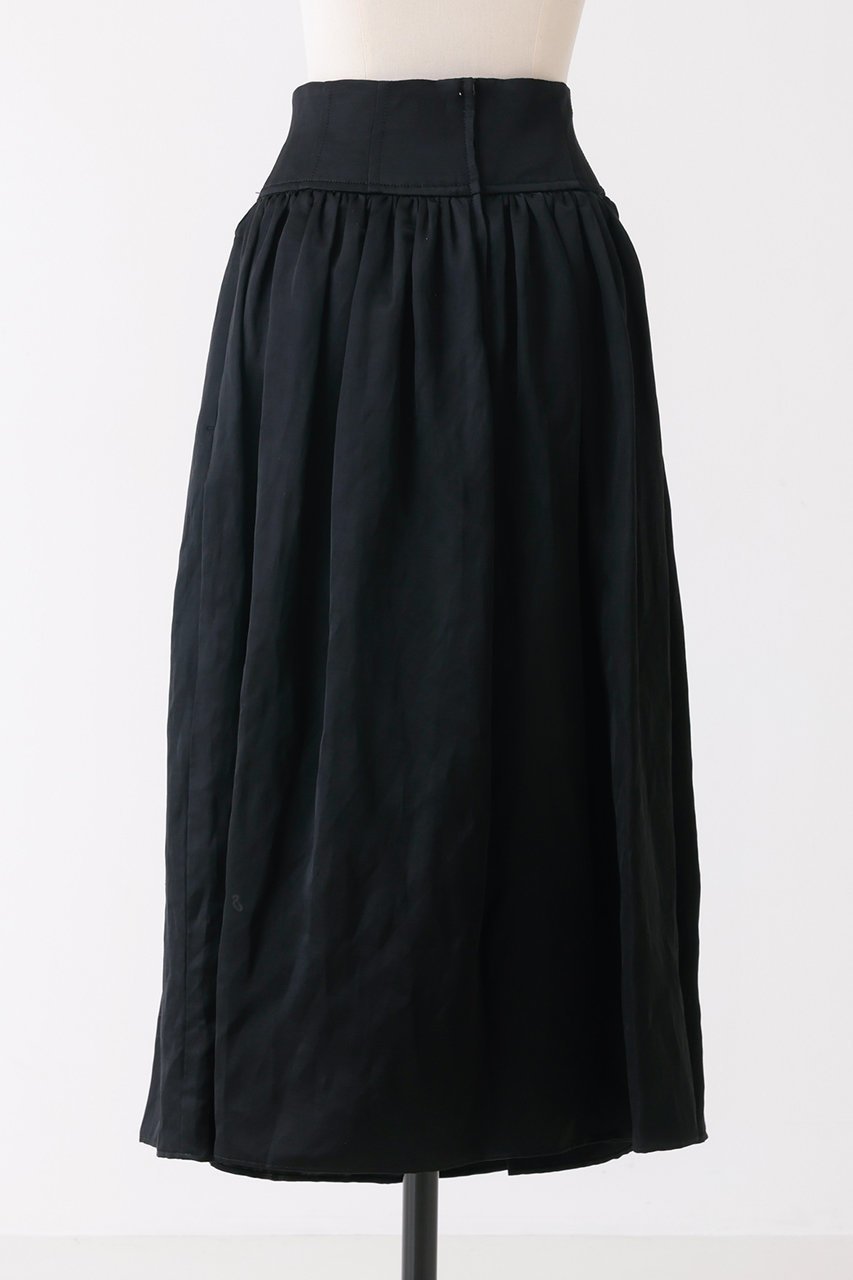【デザイン ワークス/DESIGN WORKS】のサテンフレアスカート 人気、トレンドファッション・服の通販 founy(ファニー) 　ファッション　Fashion　レディースファッション　Fashion for Women　スカート　Skirts　Aライン・フレアスカート　A-Line & Flared Skirts　ロングスカート　Long Skirts / Maxi & Midi Skirts　ギャザー　Gathered, Ruffled　コルセット　Corset, Bustier　サテン　Satin, Glossy Fabric　ポケット　Pocket, Pocket Detail　ロング　Long, Long-Length　エレガント 上品　Elegant　other-3|ID: prp329100004444661 ipo3291000000035550856