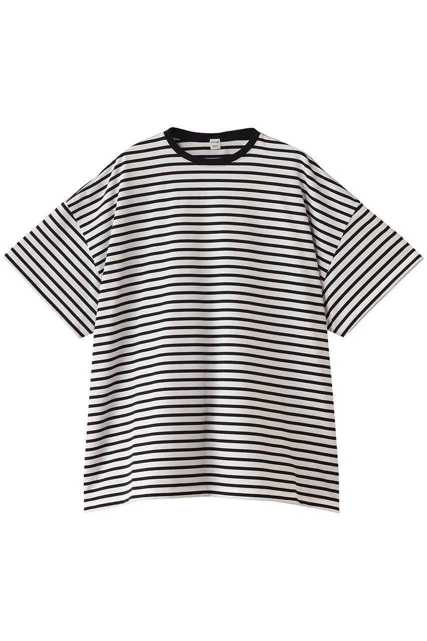 【デザイン ワークス/DESIGN WORKS】のthehightlights 別注big tee ボーダー インテリア・キッズ・メンズ・レディースファッション・服の通販 founy(ファニー) 　ファッション　Fashion　レディースファッション　Fashion for Women　トップス・カットソー　Cut & Sew Tops　シャツ・ブラウス・オフィスカジュアル　Elegant Blouses & Button-Ups　ロングTシャツ・Tシャツ　Longline T-Shirts & Tees　カットソー・ベーシックTシャツ　Cut-and-Sewn Tops / Stretch Tees & Basics　ショート　Short, Short Length　シンプル　Simple, Minimal　スリーブ　Sleeve, Long Sleeve / Short Sleeve　ベーシック　Basic, Essential　ボーダー　Border, Stripe　別注　Limited Edition, Custom Order　夏　Summer　春　Spring　S/S・春夏　SS, Spring/Summer, Warm Season　ネイビー|ID: prp329100004444662 ipo3291000000032863964