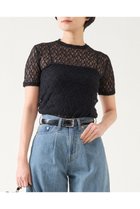 【マルティニーク/martinique】のストレッチレースTシャツ 人気、トレンドファッション・服の通販 founy(ファニー) ファッション Fashion レディースファッション WOMEN トップス・カットソー Tops/Tshirt シャツ/ブラウス Shirts/Blouses ロング / Tシャツ T-Shirts カットソー Cut and Sewn おすすめ Recommend コンパクト Compact ショート Short ストレッチ Stretch スリーブ Sleeve フィット Fit ボトム Bottom レース Race NEW・新作・新着・新入荷 New Arrivals thumbnail ブラック|ID: prp329100004444665 ipo3291000000031065627