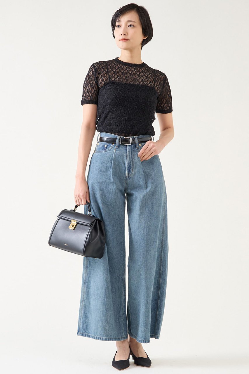 【マルティニーク/martinique】のストレッチレースTシャツ 人気、トレンドファッション・服の通販 founy(ファニー) 　ファッション　Fashion　レディースファッション　WOMEN　トップス・カットソー　Tops/Tshirt　シャツ/ブラウス　Shirts/Blouses　ロング / Tシャツ　T-Shirts　カットソー　Cut and Sewn　おすすめ　Recommend　コンパクト　Compact　ショート　Short　ストレッチ　Stretch　スリーブ　Sleeve　フィット　Fit　ボトム　Bottom　レース　Race　NEW・新作・新着・新入荷　New Arrivals　other-4|ID: prp329100004444665 ipo3291000000031255037