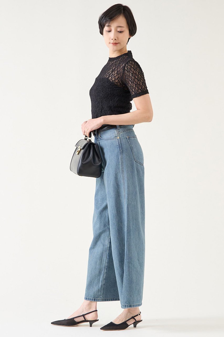 【マルティニーク/martinique】のストレッチレースTシャツ 人気、トレンドファッション・服の通販 founy(ファニー) 　ファッション　Fashion　レディースファッション　WOMEN　トップス・カットソー　Tops/Tshirt　シャツ/ブラウス　Shirts/Blouses　ロング / Tシャツ　T-Shirts　カットソー　Cut and Sewn　おすすめ　Recommend　コンパクト　Compact　ショート　Short　ストレッチ　Stretch　スリーブ　Sleeve　フィット　Fit　ボトム　Bottom　レース　Race　NEW・新作・新着・新入荷　New Arrivals　other-5|ID: prp329100004444665 ipo3291000000031325583