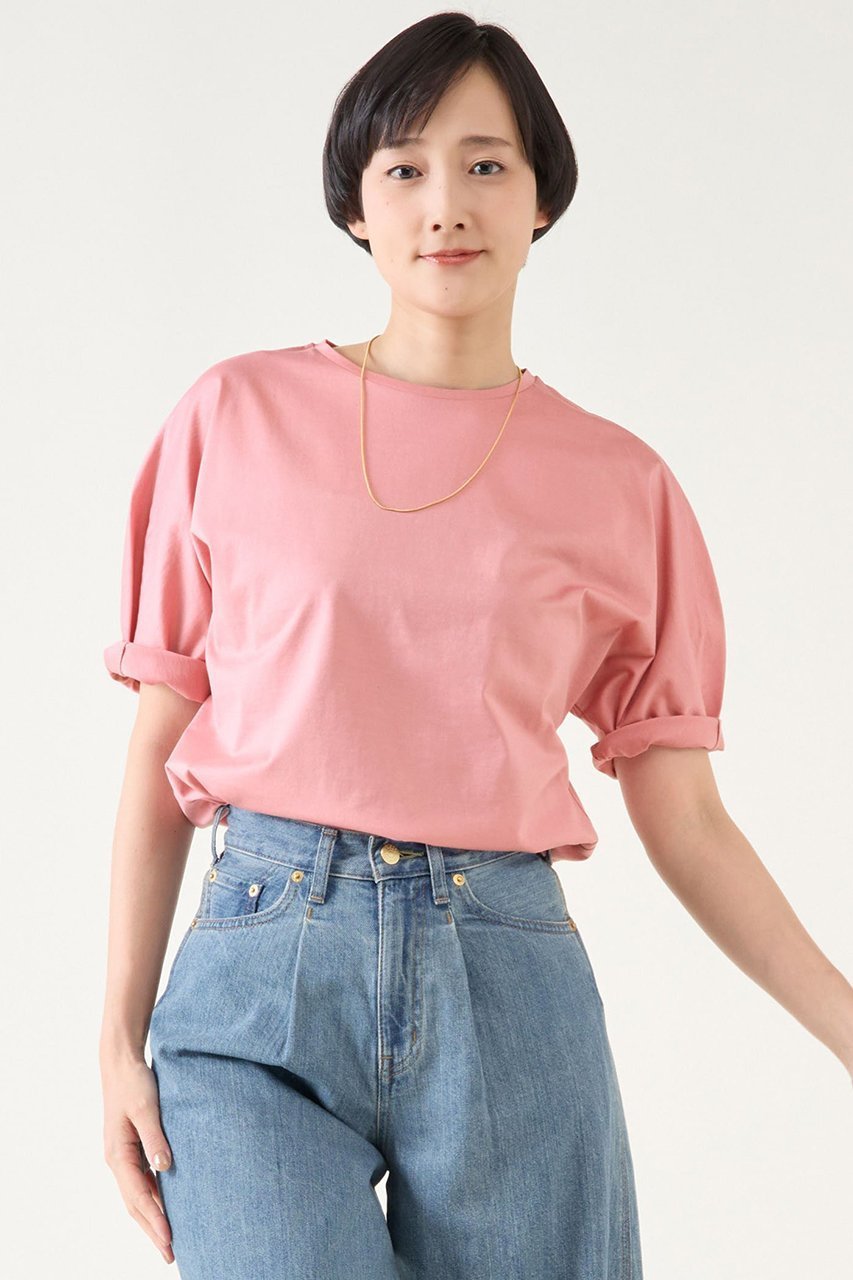 【マルティニーク/martinique】のESSENTIAL BIG Tシャツ インテリア・キッズ・メンズ・レディースファッション・服の通販 founy(ファニー) 　ファッション　Fashion　レディースファッション　Fashion for Women　トップス・カットソー　Cut & Sew Tops　シャツ・ブラウス・オフィスカジュアル　Elegant Blouses & Button-Ups　ロングTシャツ・Tシャツ　Longline T-Shirts & Tees　カットソー・ベーシックTシャツ　Cut-and-Sewn Tops / Stretch Tees & Basics　おすすめ　Recommended / Our Picks　ショート　Short, Short Length　スリーブ　Sleeve, Long Sleeve / Short Sleeve　タイトスカート　Pencil Skirt, Tight Skirt　ピンク|ID: prp329100004444666 ipo3291000000035041415