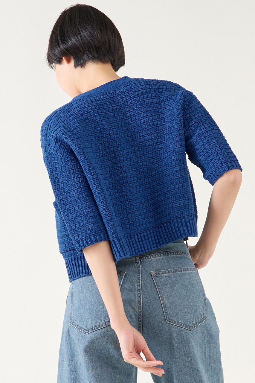 【マルティニーク/martinique】のペーパーミックスカーディガン 人気、トレンドファッション・服の通販 founy(ファニー) 　ファッション　Fashion　レディースファッション　WOMEN　トップス・カットソー　Tops/Tshirt　ニット　Knit Tops　カーディガン　Cardigans　おすすめ　Recommend　カーディガン　Cardigan　コンパクト　Compact　ポケット　Pocket　半袖　Short Sleeve　NEW・新作・新着・新入荷　New Arrivals　other-3|ID: prp329100004444668 ipo3291000000031255052