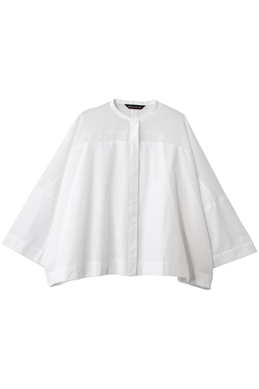 【ミズイロ インド/mizuiro ind】のstand collar sheer shirt シャツ 人気、トレンドファッション・服の通販 founy(ファニー) 　ファッション　Fashion　レディースファッション　Fashion for Women　トップス・カットソー　Cut & Sew Tops　シャツ・ブラウス・オフィスカジュアル　Elegant Blouses & Button-Ups　シアー　Sheer, See-Through　シンプル　Simple, Minimal　スリーブ　Sleeve, Long Sleeve / Short Sleeve　ドレープ　Drape, Draping Fabric　ボックス　Boxy, Box Shape　ポンチョ　Poncho, Cape Style　ロング　Long, Long-Length　エレガント 上品　Elegant　 other-1|ID: prp329100004444674 ipo3291000000032845881