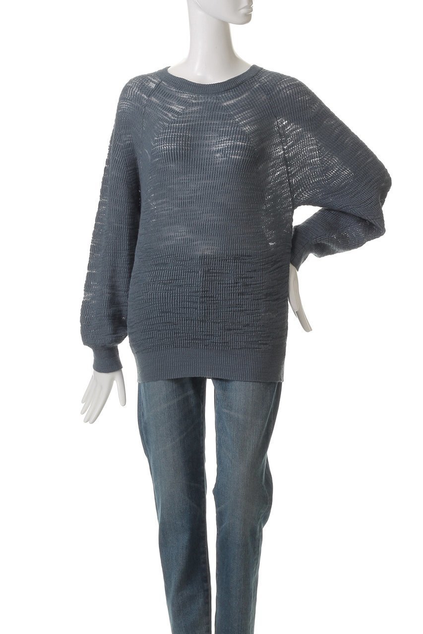 【バトナー/BATONER】のSLUBY シグネチャークルーネック 人気、トレンドファッション・服の通販 founy(ファニー) 　ファッション　Fashion　レディースファッション　WOMEN　トップス・カットソー　Tops/Tshirt　ニット　Knit Tops　プルオーバー　Pullover　シアー　Sheer　デニム　Denim　トレンド　Trend　ワイド　Wide　other-2|ID: prp329100004444679 ipo3291000000031255114