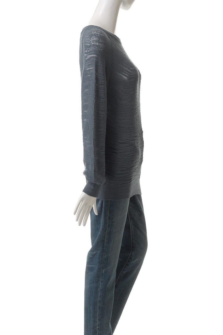 【バトナー/BATONER】のSLUBY シグネチャークルーネック 人気、トレンドファッション・服の通販 founy(ファニー) 　ファッション　Fashion　レディースファッション　WOMEN　トップス・カットソー　Tops/Tshirt　ニット　Knit Tops　プルオーバー　Pullover　シアー　Sheer　デニム　Denim　トレンド　Trend　ワイド　Wide　other-3|ID: prp329100004444679 ipo3291000000031255116