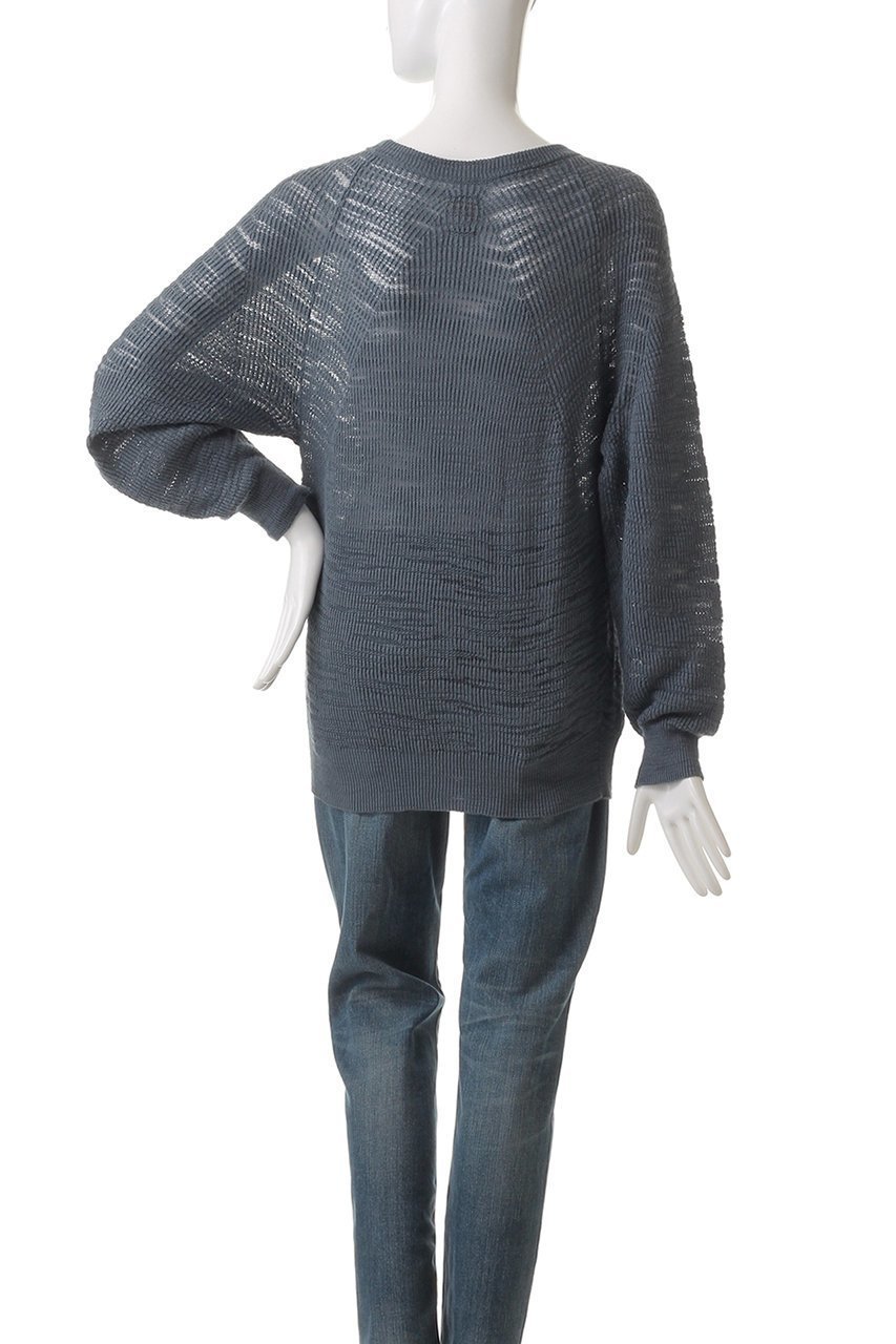 【バトナー/BATONER】のSLUBY シグネチャークルーネック 人気、トレンドファッション・服の通販 founy(ファニー) 　ファッション　Fashion　レディースファッション　WOMEN　トップス・カットソー　Tops/Tshirt　ニット　Knit Tops　プルオーバー　Pullover　シアー　Sheer　デニム　Denim　トレンド　Trend　ワイド　Wide　other-4|ID: prp329100004444679 ipo3291000000031255118