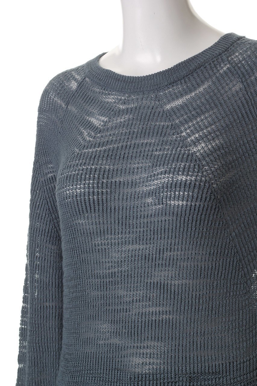 【バトナー/BATONER】のSLUBY シグネチャークルーネック 人気、トレンドファッション・服の通販 founy(ファニー) 　ファッション　Fashion　レディースファッション　WOMEN　トップス・カットソー　Tops/Tshirt　ニット　Knit Tops　プルオーバー　Pullover　シアー　Sheer　デニム　Denim　トレンド　Trend　ワイド　Wide　other-5|ID: prp329100004444679 ipo3291000000031325611