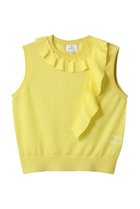 【ランバン オン ブルー/LANVIN en Bleu】のフリルトリムノースリーブニット イエロー|ID: prp329100004444685 ipo3291000000032936332