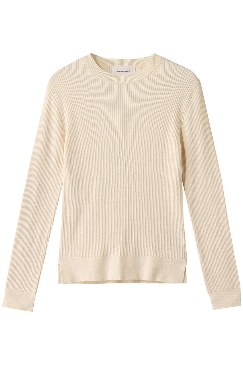【ガリャルダガランテ/GALLARDAGALANTE】の【HERITANOVUM】クルーリブニット 人気、トレンドファッション・服の通販 founy(ファニー) 　ファッション　Fashion　レディースファッション　Fashion for Women　トップス・カットソー　Cut & Sew Tops　ニット　Knit Tops & Sweaters　カジュアルプルオーバー・ニットトップス　Pullovers & Knit Tops / Casual Pullovers　インナー　Innerwear　スタンダード　Standard, Basic　ベーシック　Basic, Essential　 other-1|ID: prp329100004444688 ipo3291000000036223962