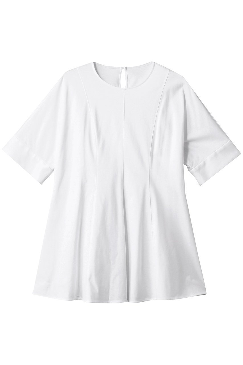 【アナイ/ANAYI】のコットンポンチチュニックプルオーバー 人気、トレンドファッション・服の通販 founy(ファニー) 　ファッション　Fashion　レディースファッション　Fashion for Women　トップス・カットソー　Cut & Sew Tops　シャツ・ブラウス・オフィスカジュアル　Elegant Blouses & Button-Ups　ロングTシャツ・Tシャツ　Longline T-Shirts & Tees　カジュアルプルオーバー・ニットトップス　Pullovers & Knit Tops / Casual Pullovers　カットソー・ベーシックTシャツ　Cut-and-Sewn Tops / Stretch Tees & Basics　ショート　Short, Short Length　スリーブ　Sleeve, Long Sleeve / Short Sleeve　チュニック　Tunic, Long Top　フェミニン　Feminine, Girly　フレア　Flare, Flared　 other-1|ID: prp329100004444690 ipo3291000000035639833