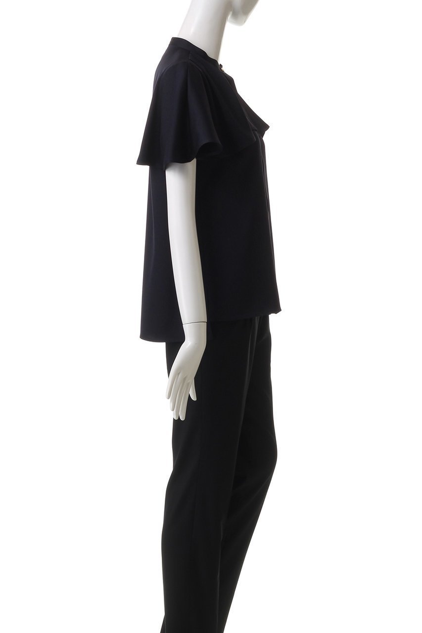 【アナイ/ANAYI】のストレッチサテンケープブラウス 人気、トレンドファッション・服の通販 founy(ファニー) 　ファッション　Fashion　レディースファッション　WOMEN　トップス・カットソー　Tops/Tshirt　シャツ/ブラウス　Shirts/Blouses　なめらか　Smooth　エレガント 上品　Elegant　サテン　Satin　ショート　Short　ストレッチ　Stretch　スリーブ　Sleeve　フレア　Flare　other-3|ID: prp329100004444692 ipo3291000000031255190