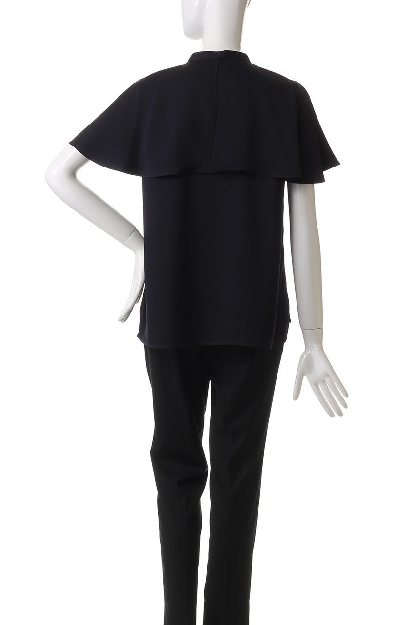 【アナイ/ANAYI】のストレッチサテンケープブラウス 人気、トレンドファッション・服の通販 founy(ファニー) 　ファッション　Fashion　レディースファッション　WOMEN　トップス・カットソー　Tops/Tshirt　シャツ/ブラウス　Shirts/Blouses　なめらか　Smooth　エレガント 上品　Elegant　サテン　Satin　ショート　Short　ストレッチ　Stretch　スリーブ　Sleeve　フレア　Flare　other-4|ID: prp329100004444692 ipo3291000000031255192