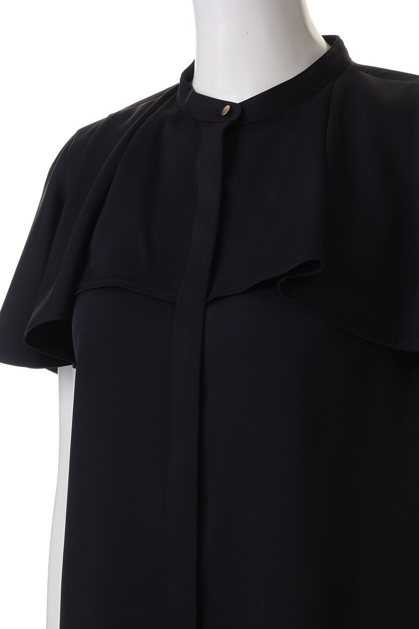 【アナイ/ANAYI】のストレッチサテンケープブラウス 人気、トレンドファッション・服の通販 founy(ファニー) 　ファッション　Fashion　レディースファッション　WOMEN　トップス・カットソー　Tops/Tshirt　シャツ/ブラウス　Shirts/Blouses　なめらか　Smooth　エレガント 上品　Elegant　サテン　Satin　ショート　Short　ストレッチ　Stretch　スリーブ　Sleeve　フレア　Flare　other-5|ID: prp329100004444692 ipo3291000000031325628