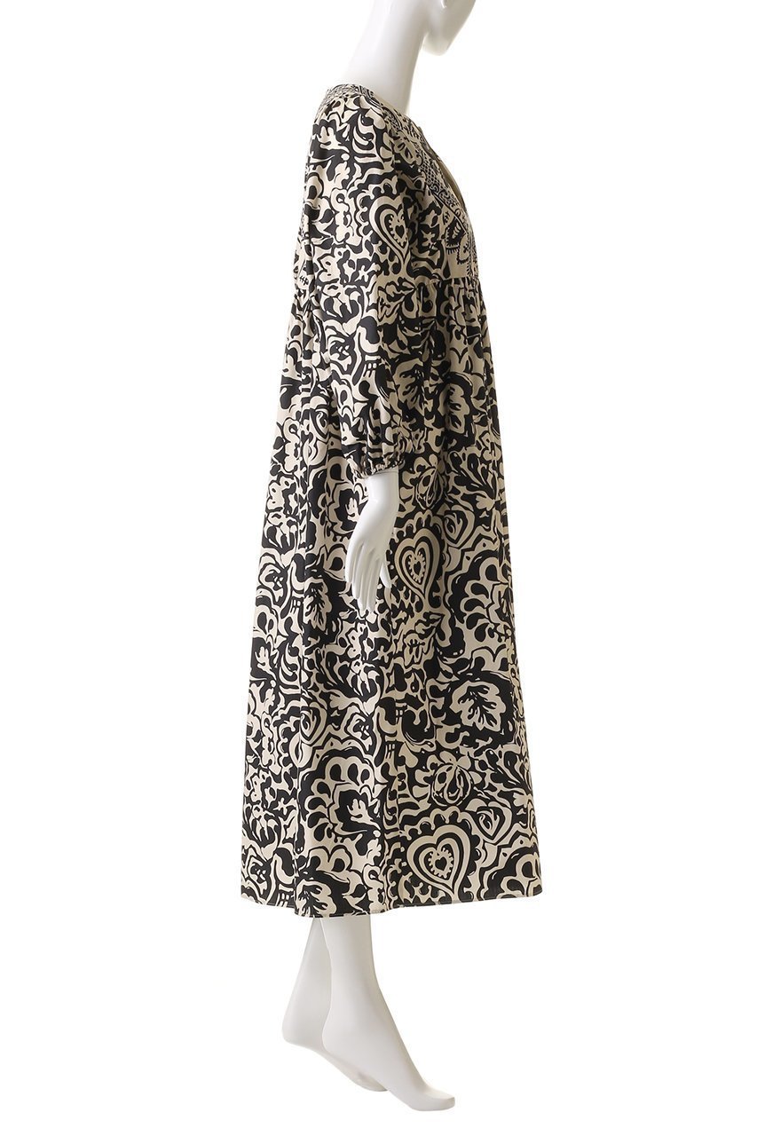 【マックスマーラ/Max Mara】の【Weekend Max Mara】ANZIO コットンポプリンプリントドレス 人気、トレンドファッション・服の通販 founy(ファニー) 　ファッション　Fashion　レディースファッション　WOMEN　ワンピース　Dress　ドレス　Party Dresses　チュニック　Tunic　エスニック　Ethnic　チュニック　Tunic　モノトーン　Monotone　ロング　Long　長袖　Long Sleeve　other-3|ID: prp329100004444693 ipo3291000000031255196