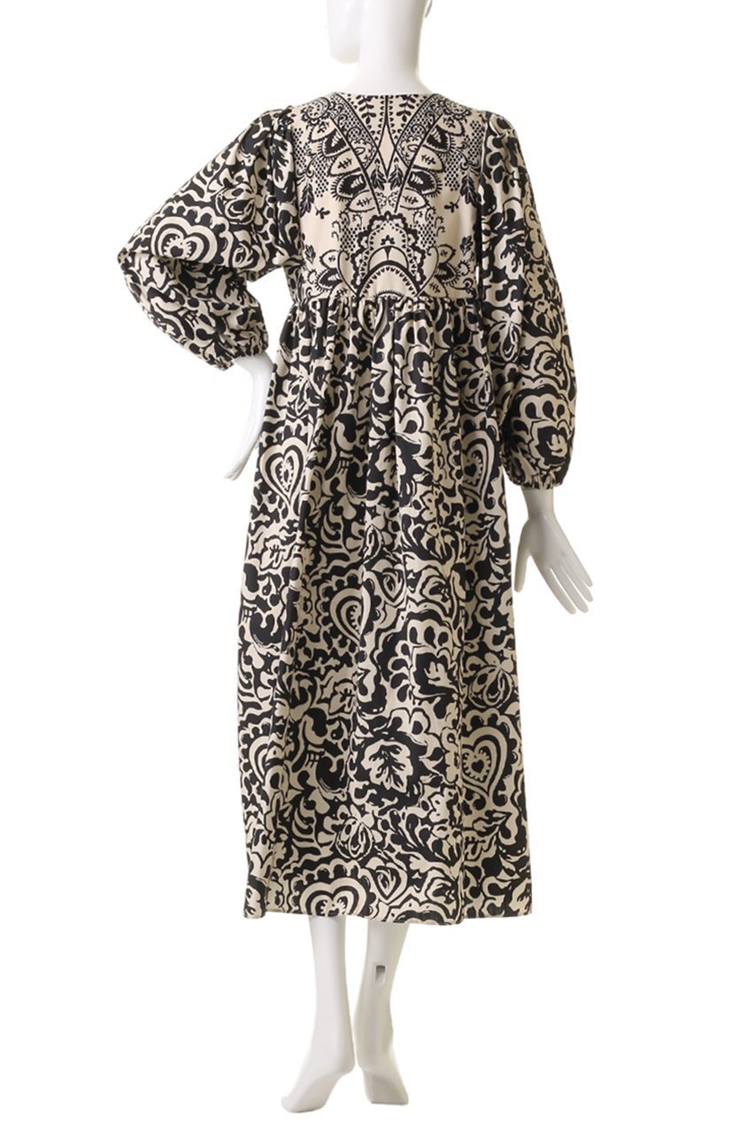 【マックスマーラ/Max Mara】の【Weekend Max Mara】ANZIO コットンポプリンプリントドレス 人気、トレンドファッション・服の通販 founy(ファニー) 　ファッション　Fashion　レディースファッション　WOMEN　ワンピース　Dress　ドレス　Party Dresses　チュニック　Tunic　エスニック　Ethnic　チュニック　Tunic　モノトーン　Monotone　ロング　Long　長袖　Long Sleeve　other-4|ID: prp329100004444693 ipo3291000000031255198