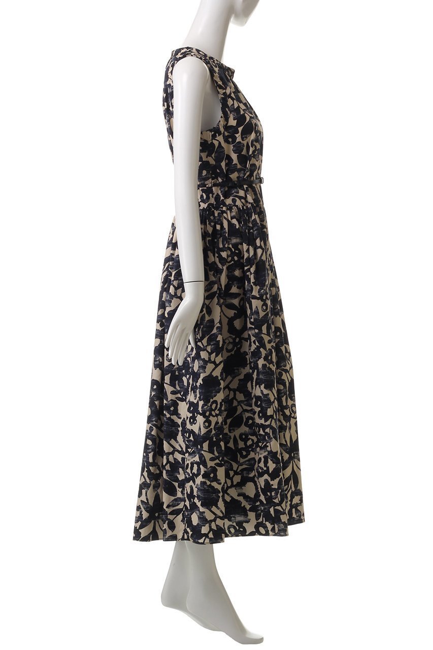 【マックスマーラ/Max Mara】の【 S Max Mara】MARLENA コットンポプリンドレス 人気、トレンドファッション・服の通販 founy(ファニー) 　ファッション　Fashion　レディースファッション　Fashion for Women　ワンピース　Dresses　フォーマル・パーティードレス・結婚式用ドレス　Elegant & Casual Dresses　チュニック　Tunic Tops & Dresses　ギャザー　Gathered, Ruffled　チュニック　Tunic, Long Top　ノースリーブ　Sleeveless, No-Sleeve　フェミニン　Feminine, Girly　フラワー　Flower, Floral　プリント　Print, Printed Pattern　ロング　Long, Long-Length　other-3|ID: prp329100004444694 ipo3291000000032868512
